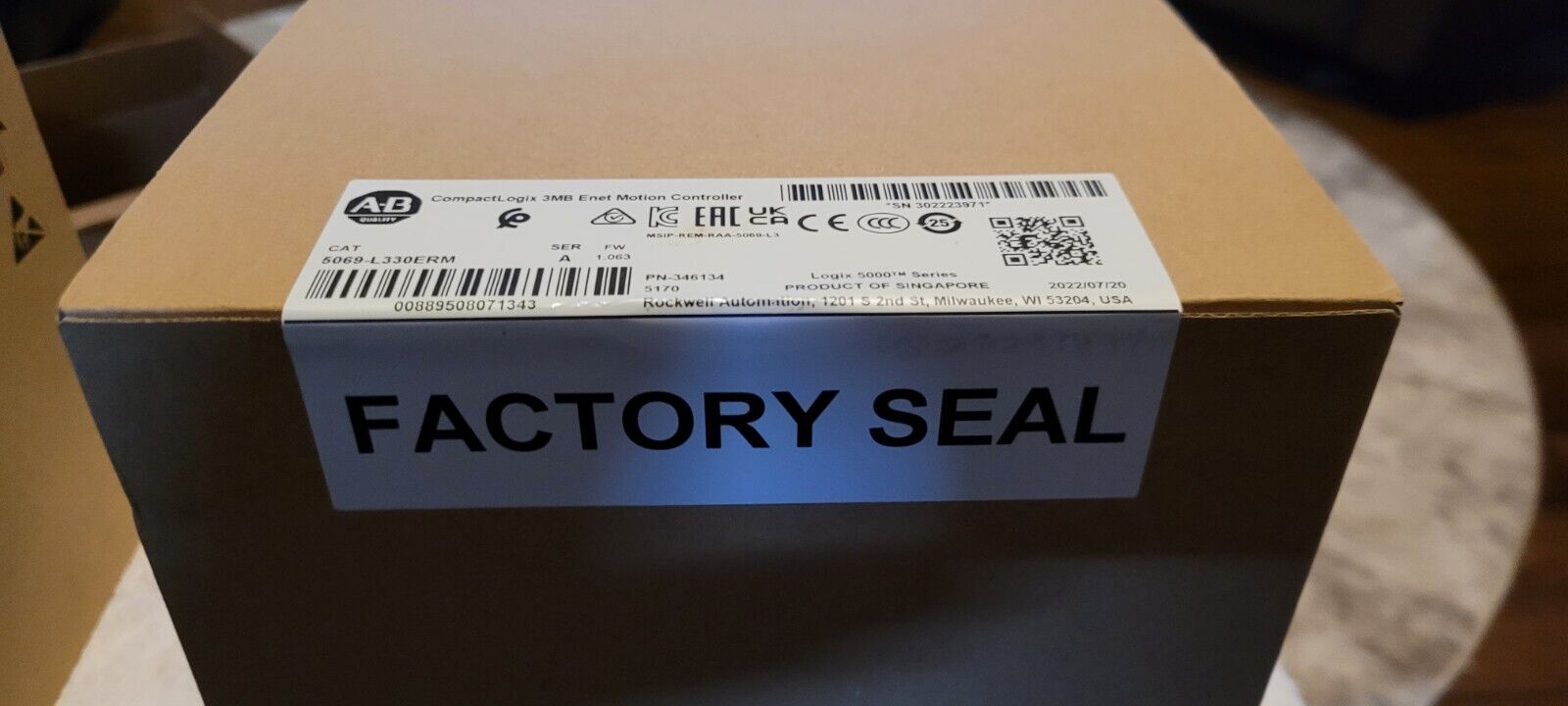 Allen-Bradley 5069-L330ERM SER Enet Motion Controller - ALLEN-BRADLEY