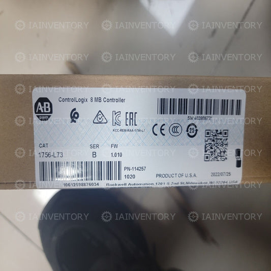 Sealed Allen-Bradley 1756-L73 Fast Ship - One-Year Warranty - ALLEN-BRADLEY