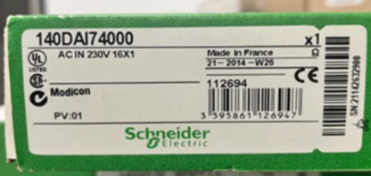 New Schneider Modicon Quantum 140 DAI74000 230 VAC Isolated Discrete Input Module - SCHNEIDER