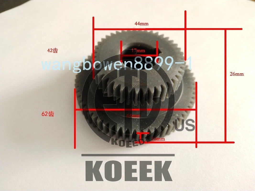 1X 42T/62T 31T/56T teeth duplex gears mini milling Machine duplicate gears #ko