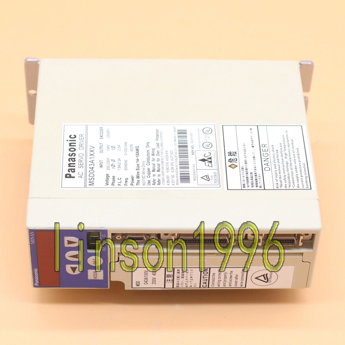 Used Panasonic MSD043A1XXV Servo Driver - PANASONIC