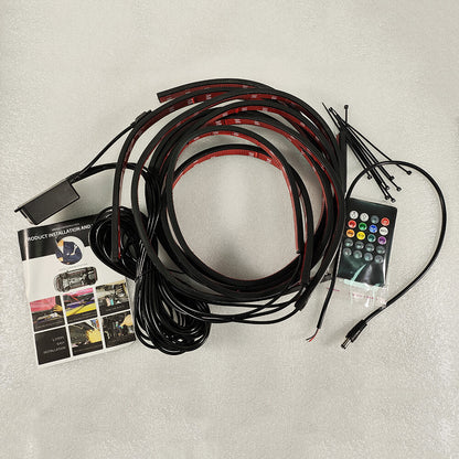 RGB Car Underglow Light Strip Underbody System Neon Light Kit