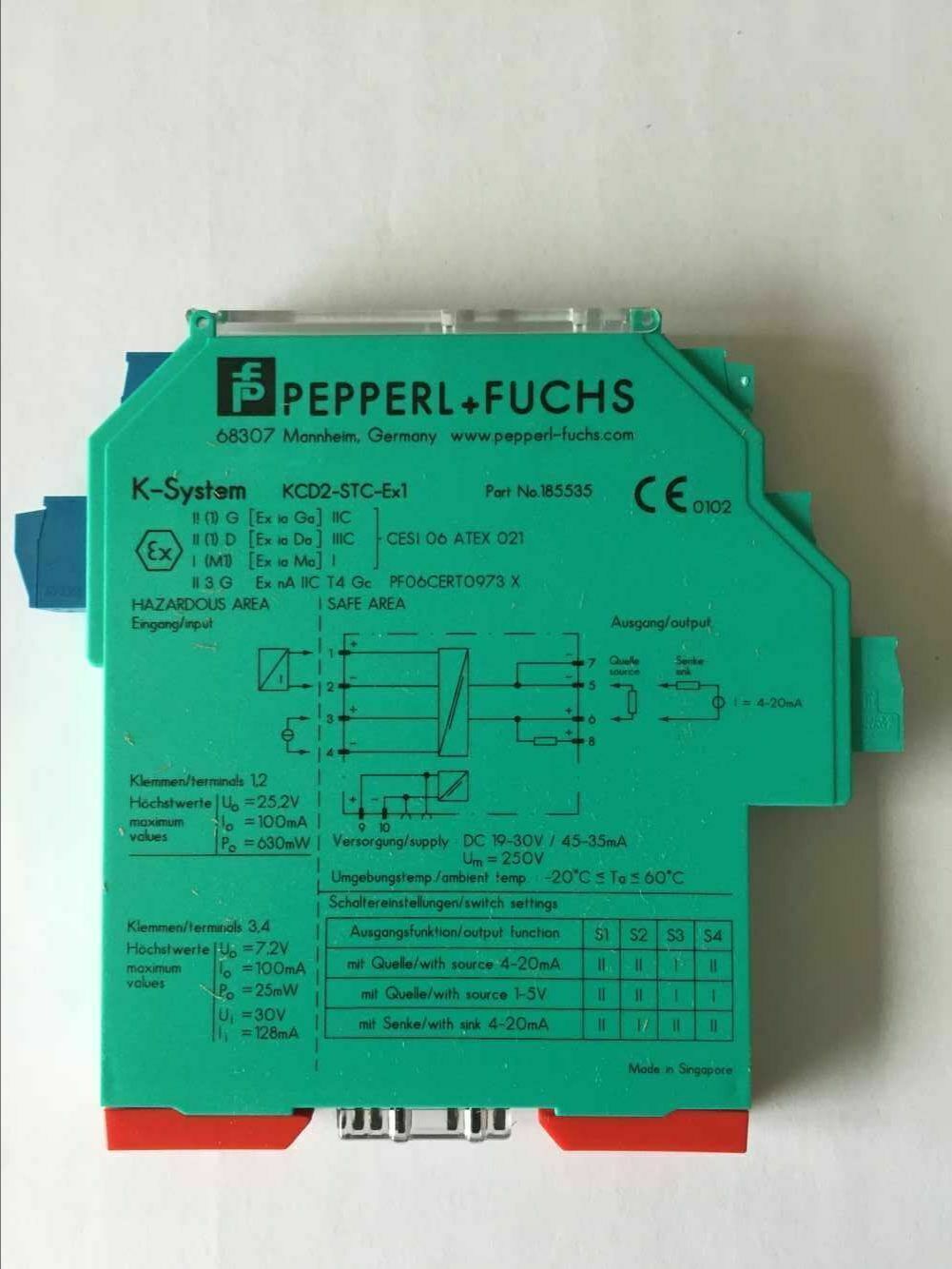 new ONE   Pepperl+Fuchs Fuchs barrier KCD2-STC-EX1 Fast Ship Pepperl