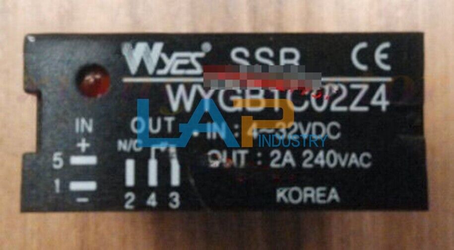 WOONYOUNG SSR Solid State Relay WYGB1C02Z4 - 4-32VDC, 2A, 240VAC - KOEED