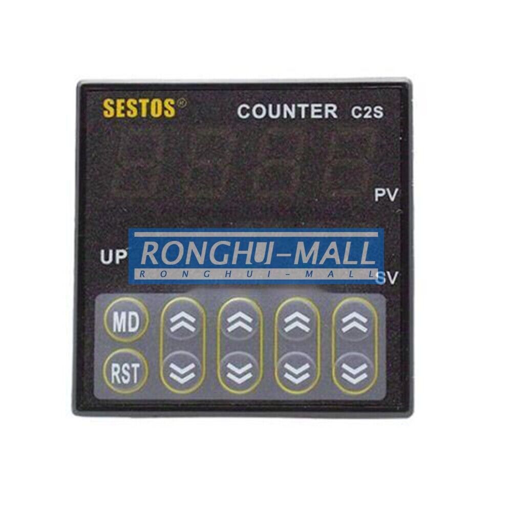 new 1PCS FOR SESTOS Four-digit preset value counter C2S-R-220 AC100-240V - SESTOS