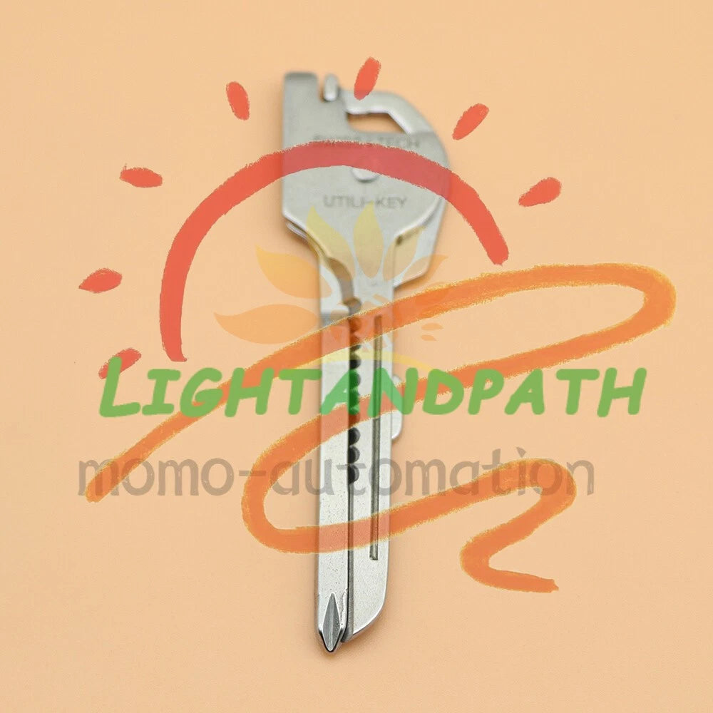 6-in-1 Utili Key Tool Keyring Keychain Gadgets Multifunction Stainless Steel