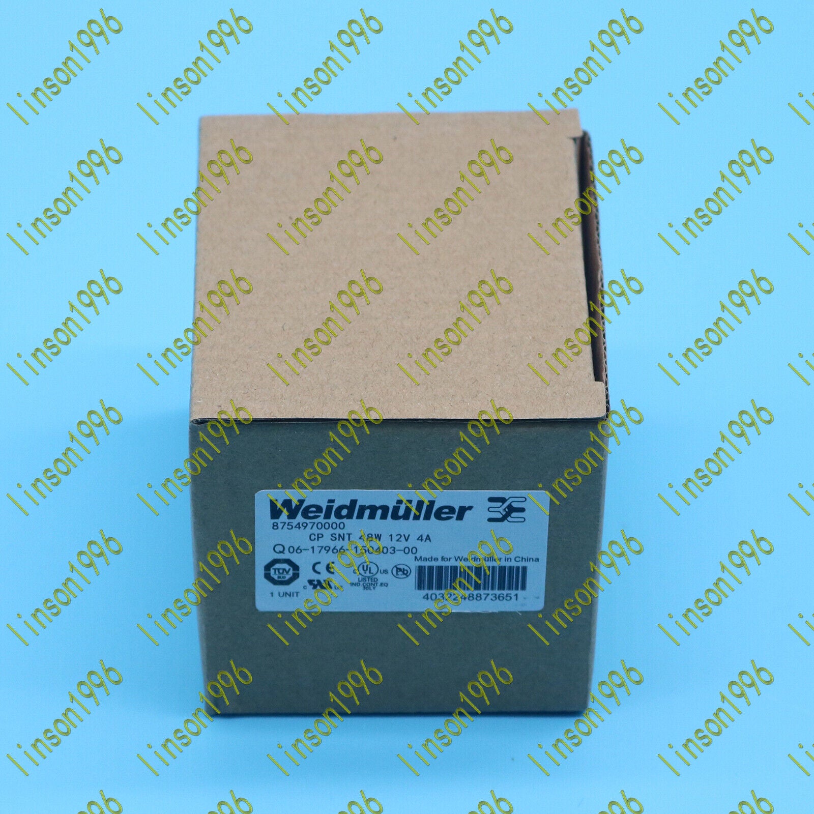 1pc weidmuller 8754970000 cp snt 48w 12v 4a power supply unit - WEIDMULLER