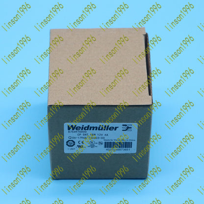 1pc weidmuller 8754970000 cp snt 48w 12v 4a power supply unit - WEIDMULLER