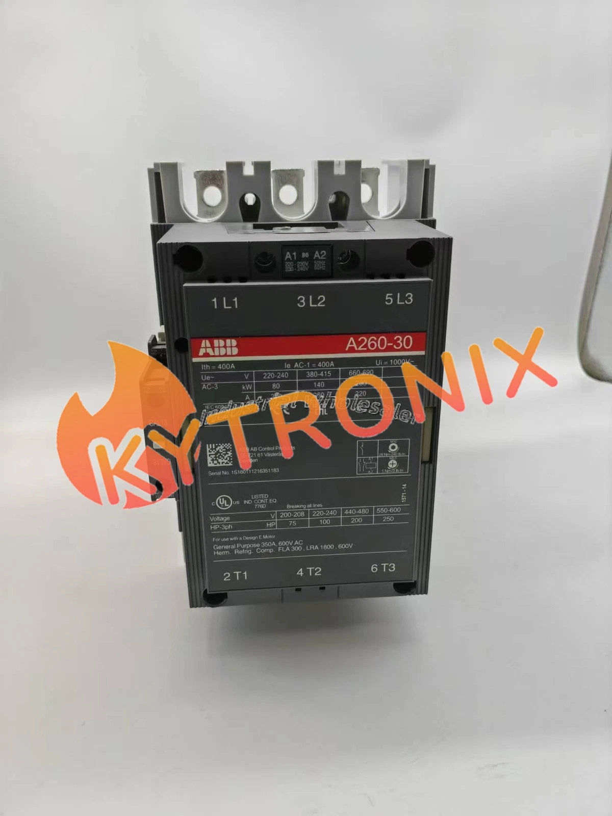1PCS ABB contactor A260-30-11 220V