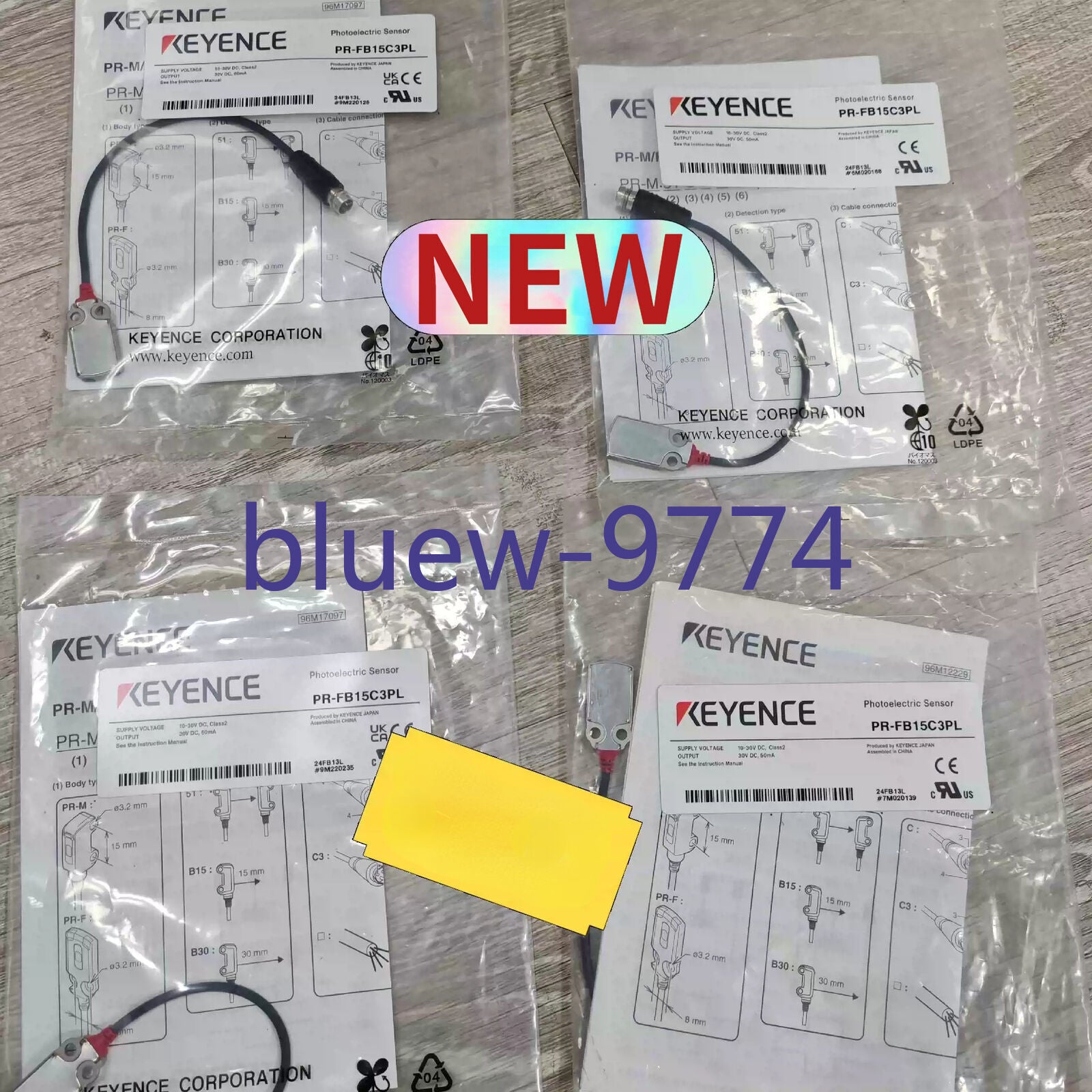 KEYENCE PR-FB15C3PL Photoelectric Sensor - KEYENCE