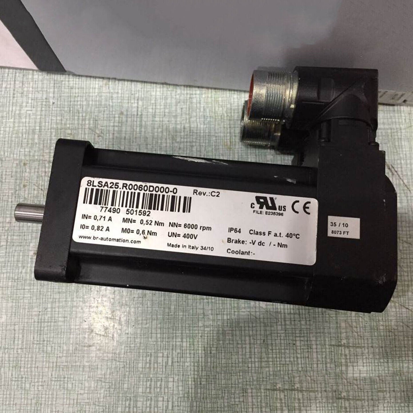 used 1PC For B&R 8LSA25.R0060D000-0 SERVO MOTOR - B&R