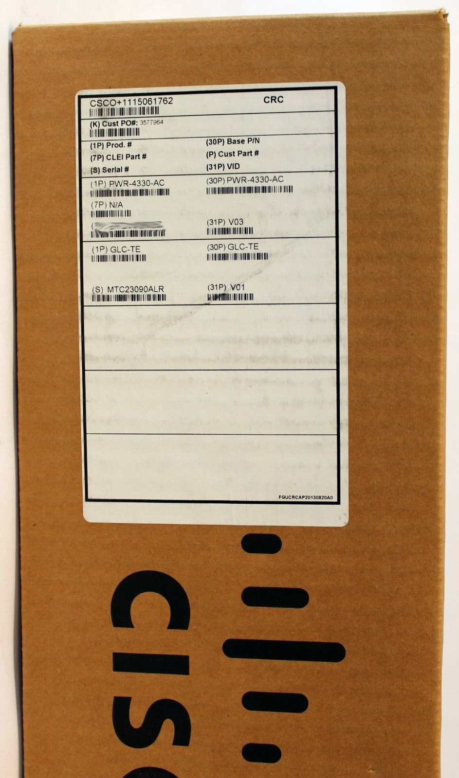 new Cisco ISR4331/K9 Integrated Services 4331 Router with GLC-TE In - CISCO
