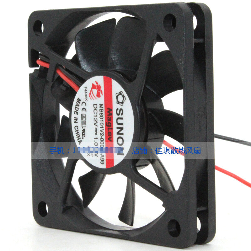 1pcs SUNON MB60101V2-000C-A99 12V 1.4W 6010 ultra-thin cooling fan