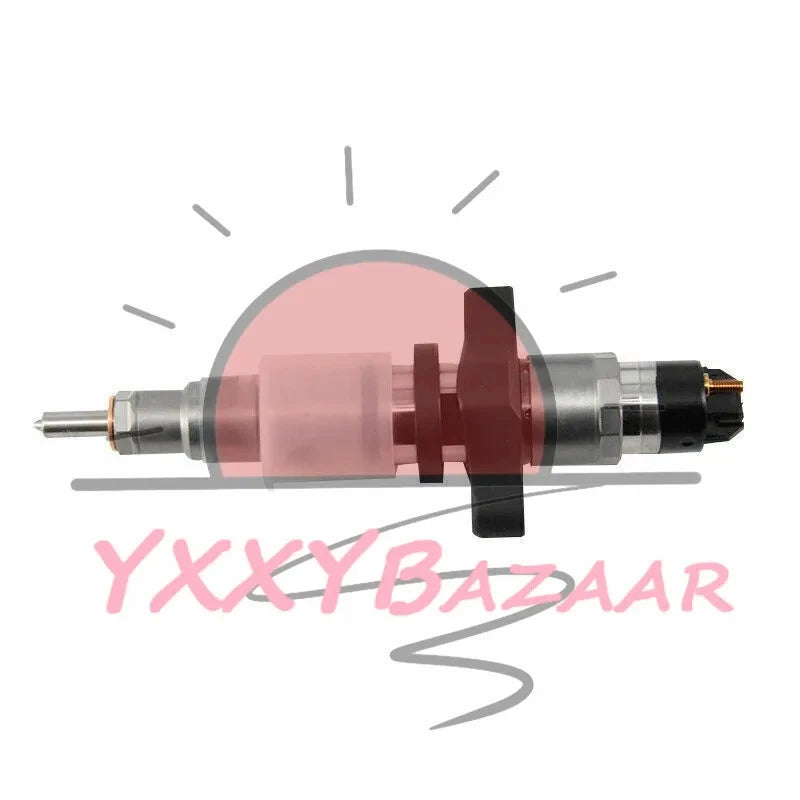 6 Fuel Injector w/ Tube For 03-04 Dodge Ram 2500 3500 Cummins 5.9L 0445120255