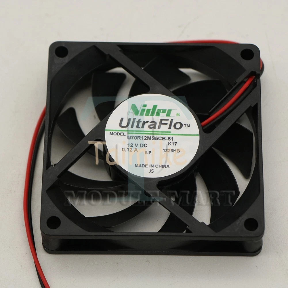 NIDEC U70R12MS5CB-51 12V 7CM silent cooling fan