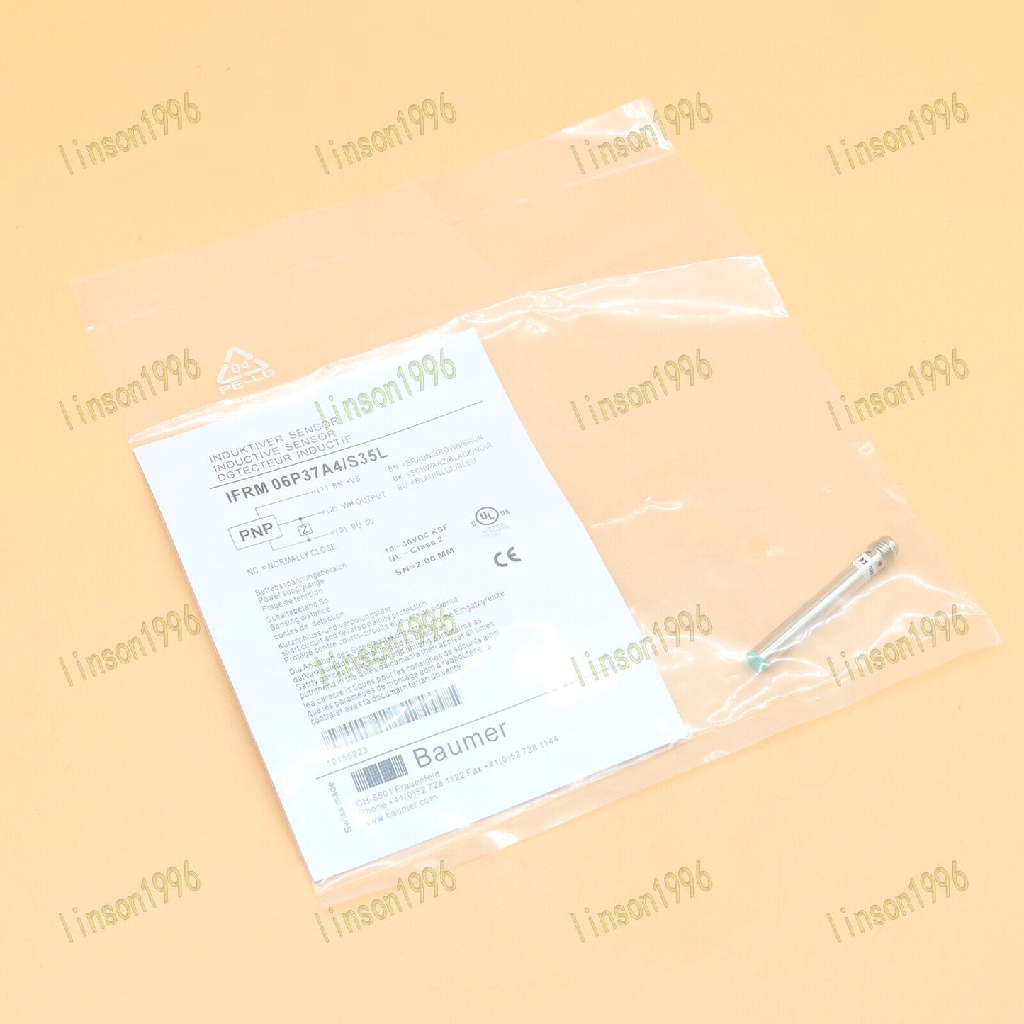 Proximity Sensor by Baumer IFRM 06P37A4/S35L - BAUMER