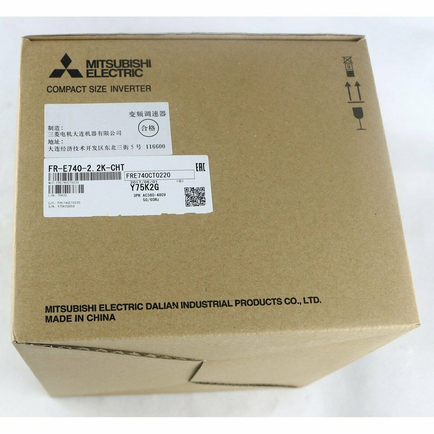 Mitsubishi Inverter FR-E740-2.2K-CHT 3-phase 400V 2200W 2.2KW PLC - MITSUBISHI