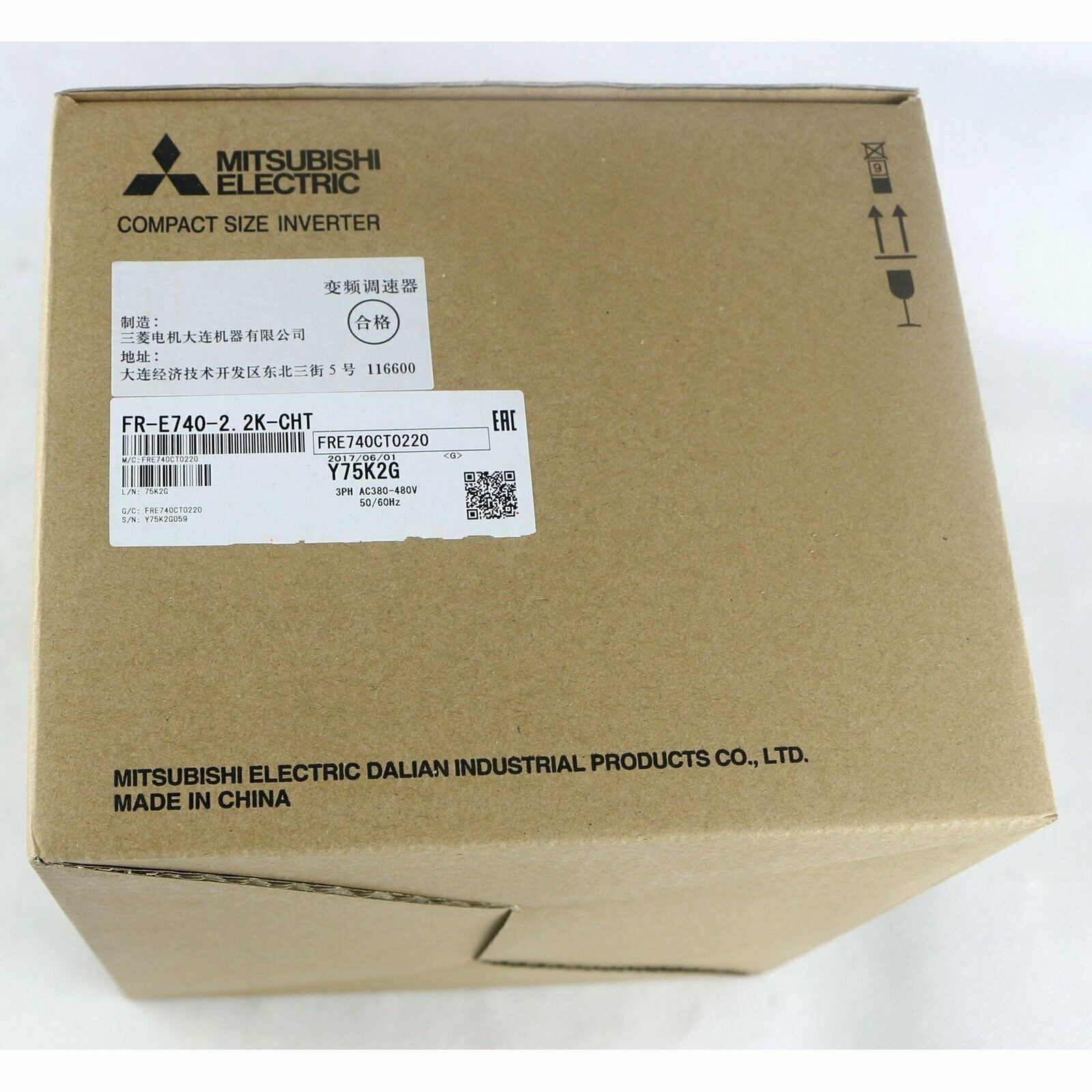 Mitsubishi Inverter FR-E740-2.2K-CHT 3-phase 400V 2200W 2.2KW PLC - MITSUBISHI