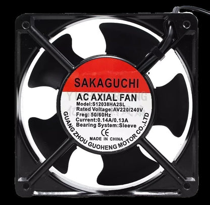 SAKAGUCHI S12038HA2SL AC220V 0.14A/0.13A 120*120*38mm axial fan