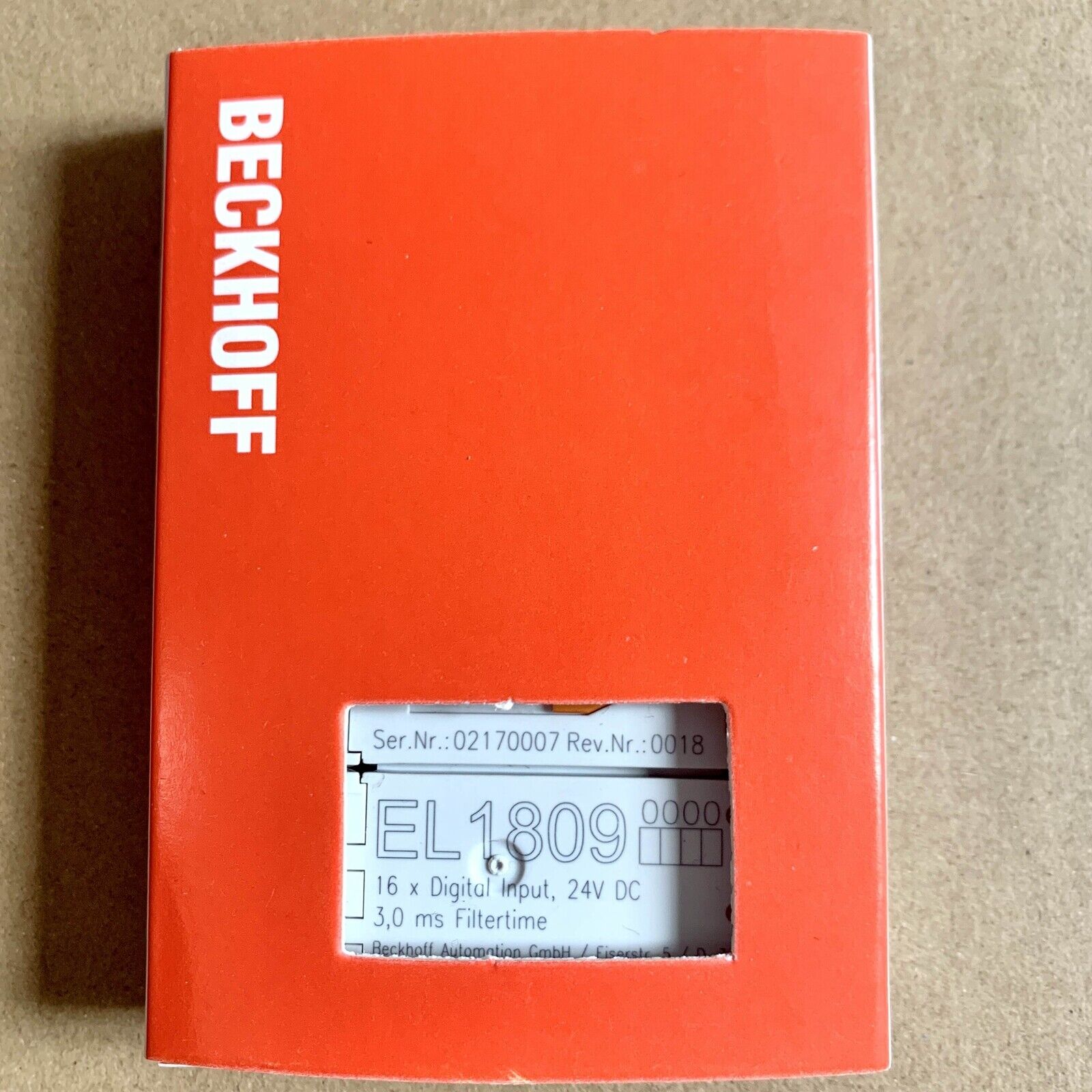 Digital Input Module EL1809 Beckhoff EL1809 Digital Input Module - BECKHOFF