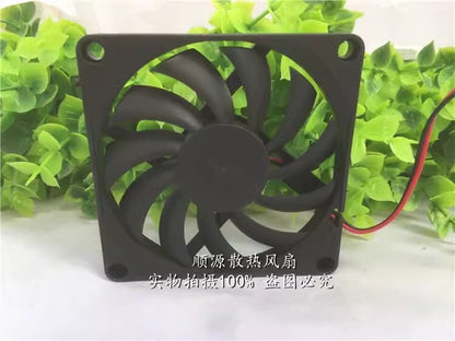 SNOWFAN YY8010M24B DC24V 0.12A 80*80*10MM 2-wire silent cooling fan