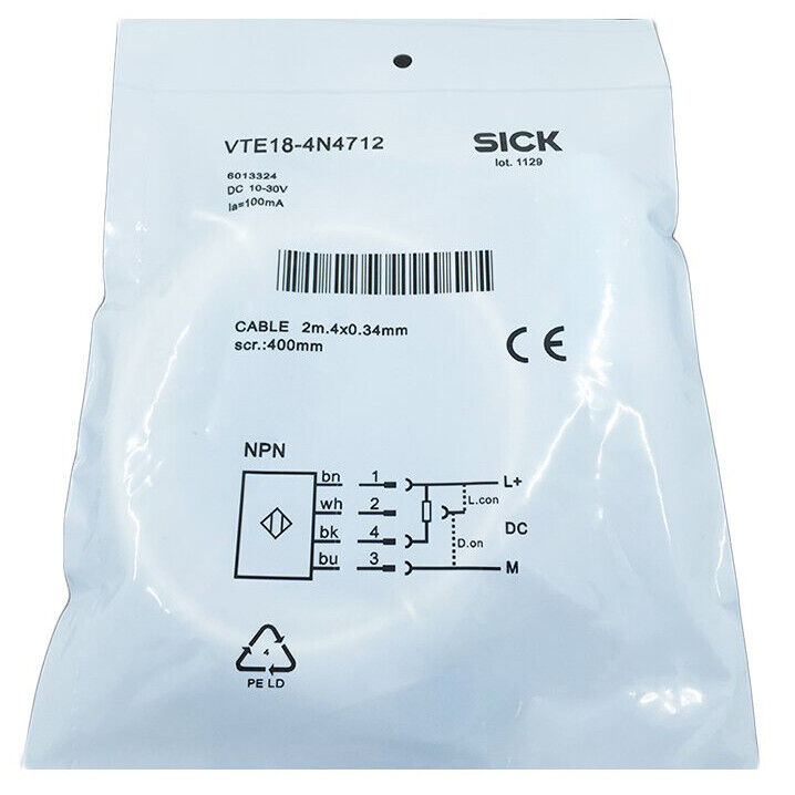 New SICK VTE18-4N4712 Proximity Switch Fast - SICK