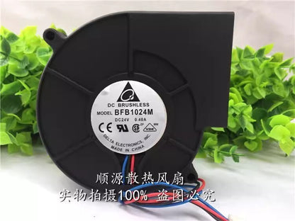 Delta BFB1024M 9733 DC24V 0.40A 3-Wire Turbo Mute Cooling Fan