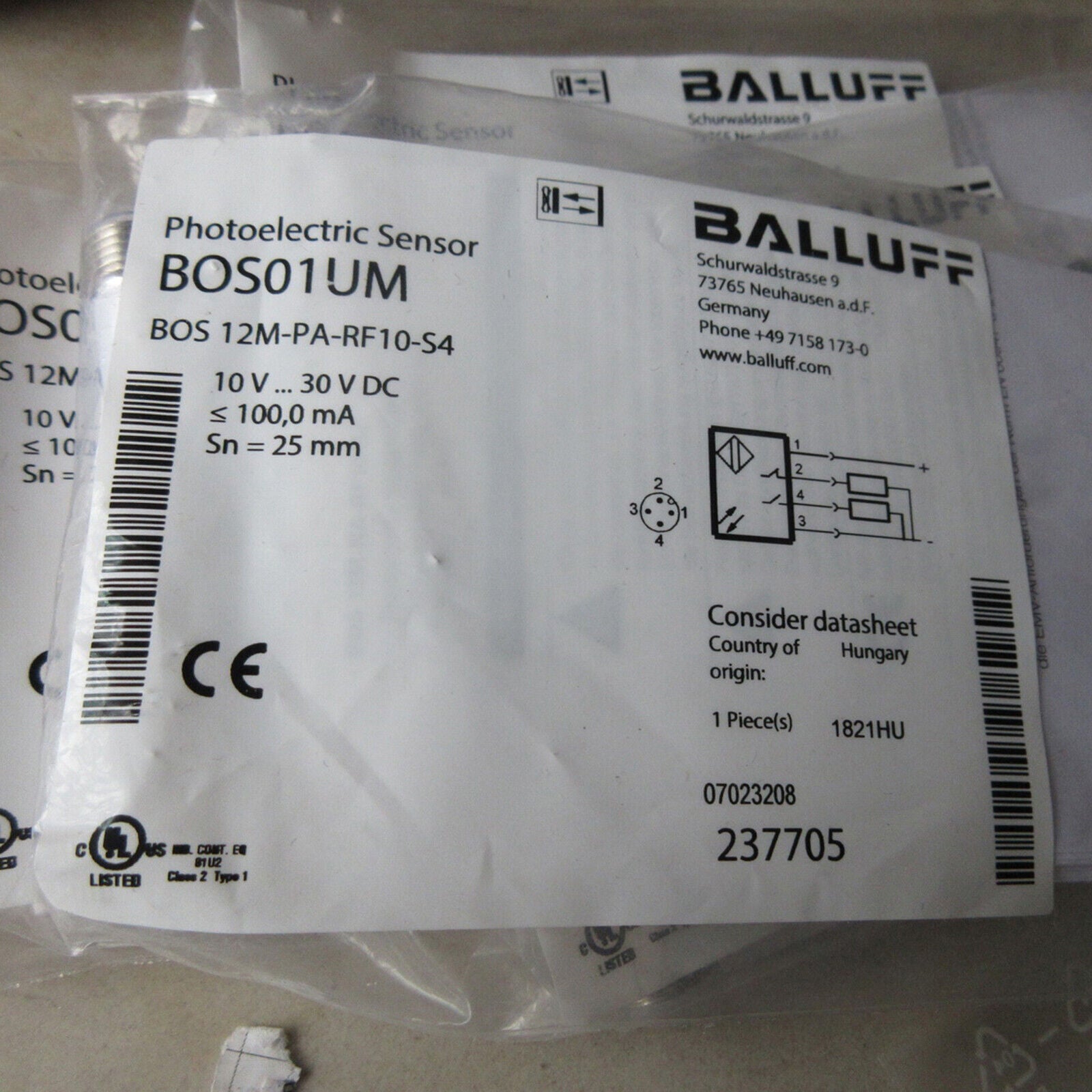 new ONE  Balluff proximity switch BOS 12M-PA-RF10-S4
