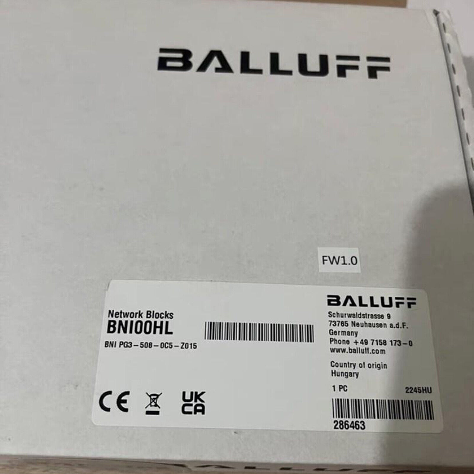 new 1pcs  balluff BNI00HL BNI PG3-508-0C5-Z015 Module in box SHIP