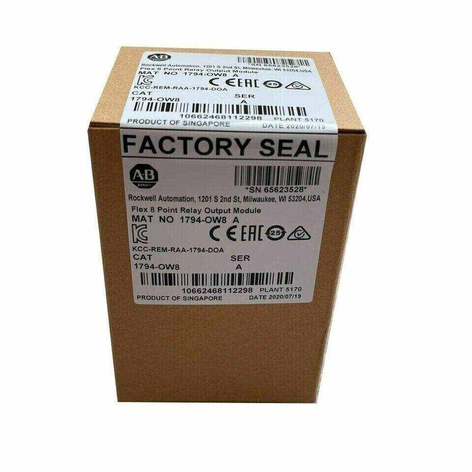 Factory Sealed AB 1794-OW8 Ser A Flex 8 Point Relay Output Module - AB COMPONENTS