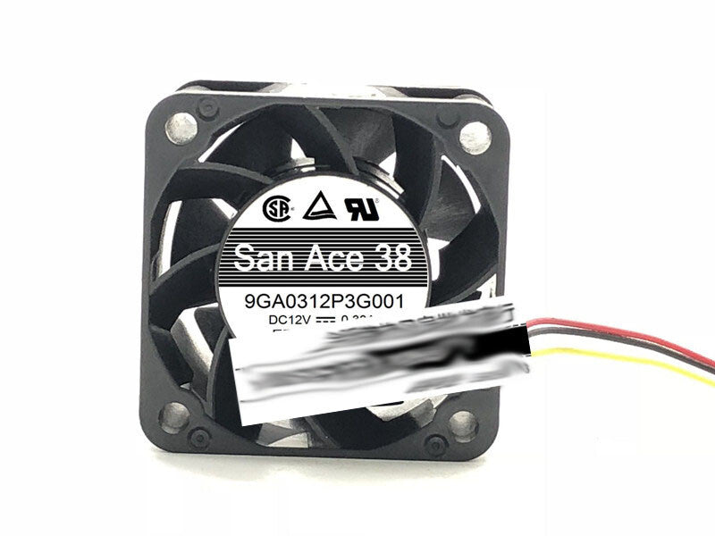 SANYO 9GA0312P3G001 12V 3828 3.8CM 3-wire cooling fan