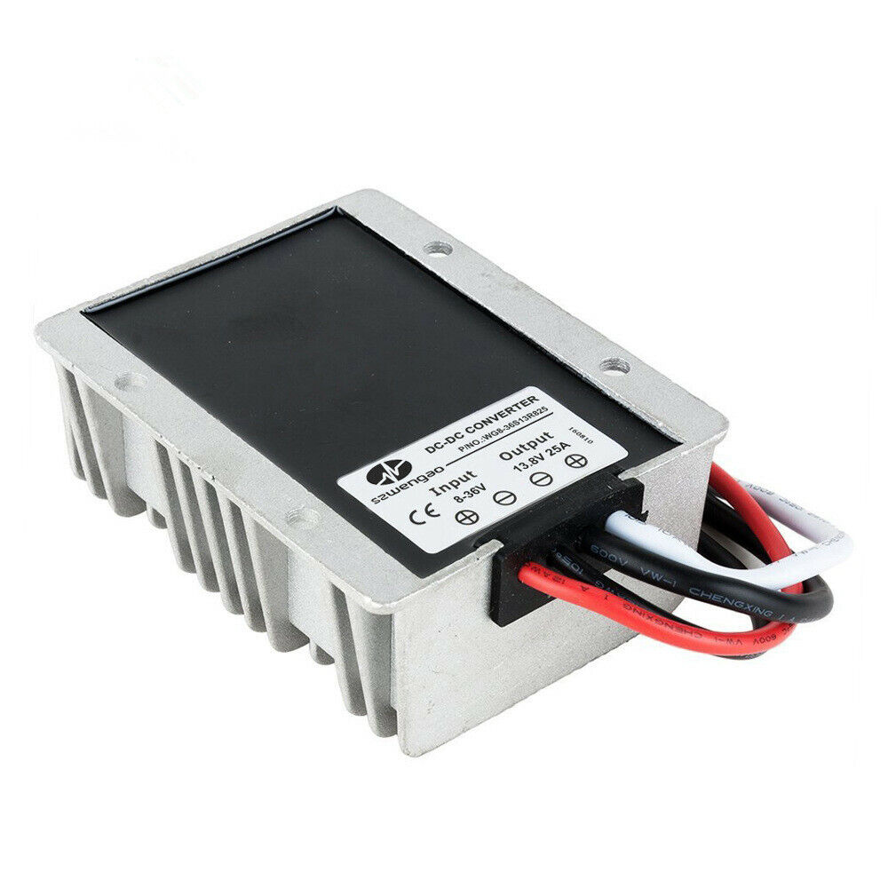 new Waterproof High Power Car DC Power Converter 8-36V to 13.8V 25A 345W - POWER CONVERSION SOLUTIONS