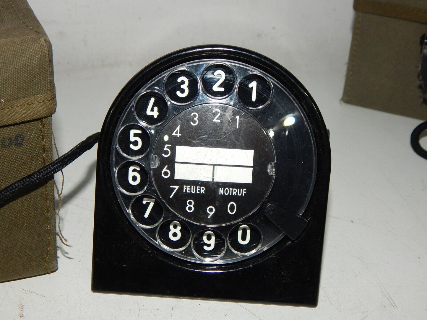 used BW Bund rotary dial for field telephone - BUND