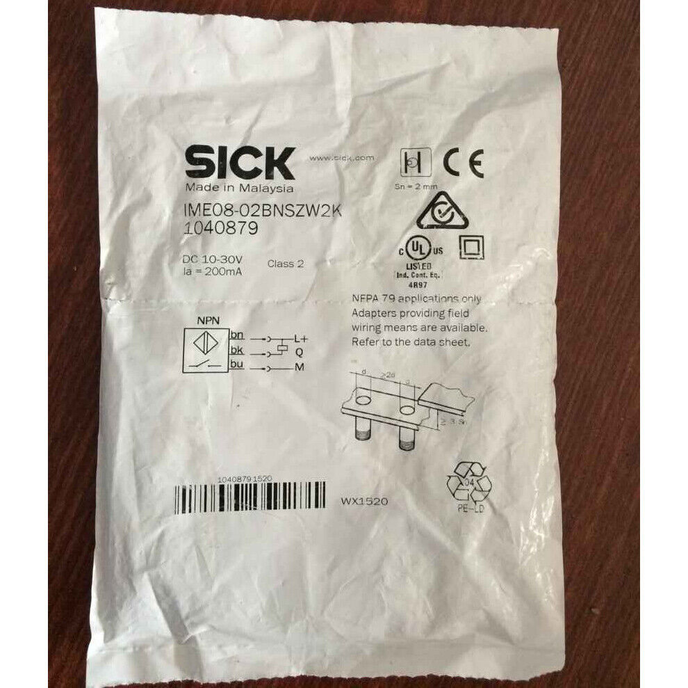 New ONE Photoelectric Switch IME08-02BNSZW2K Fast - SICK