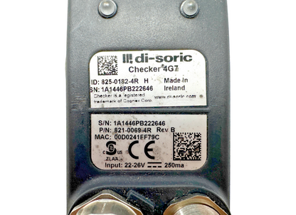 used Di-Soric 4G7 825-0182-4R Vision Sensor 821-0069-4R - DI-SORIC