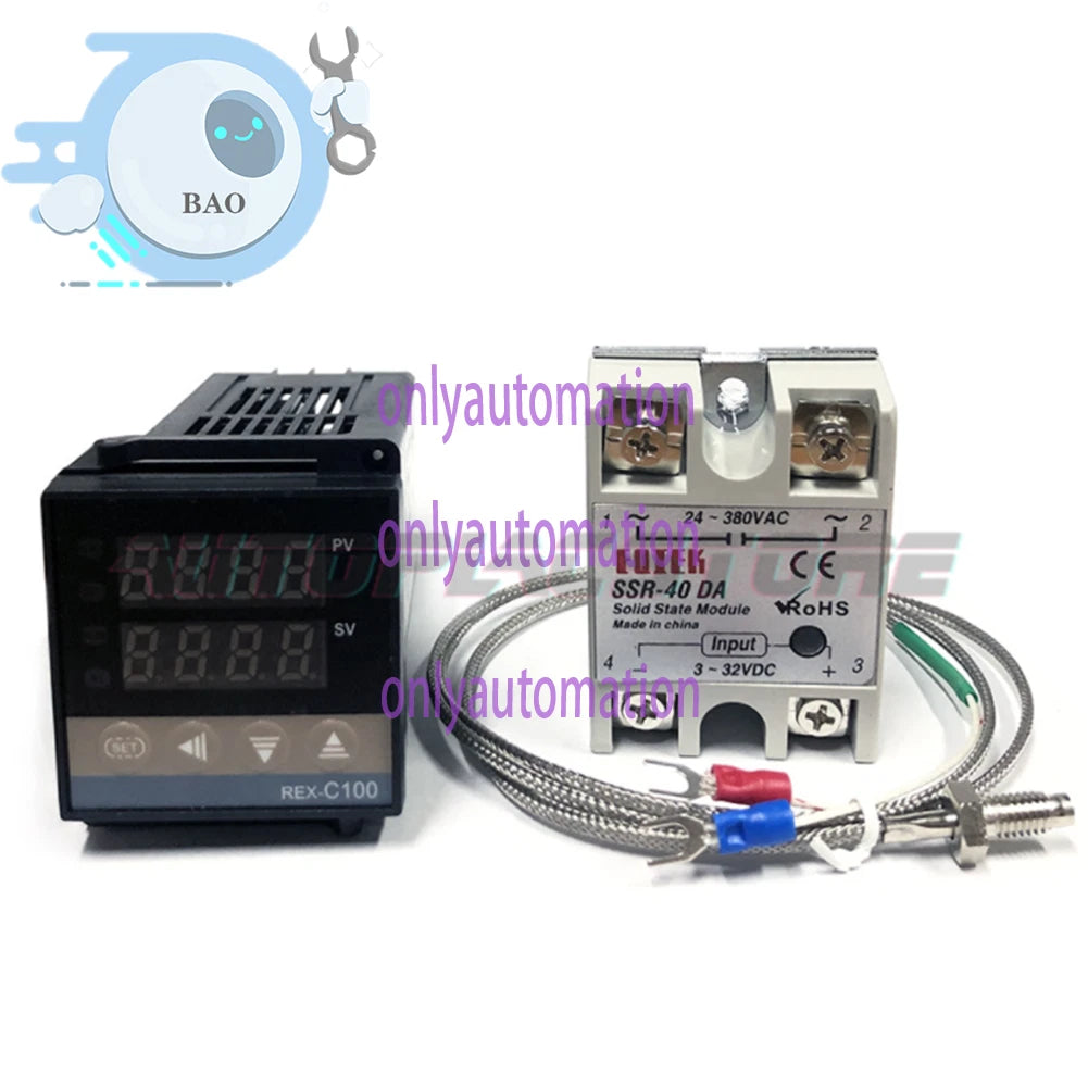 REX-C100 Digital PID Thermostat temperature Controller SSR output K Thermocouple
