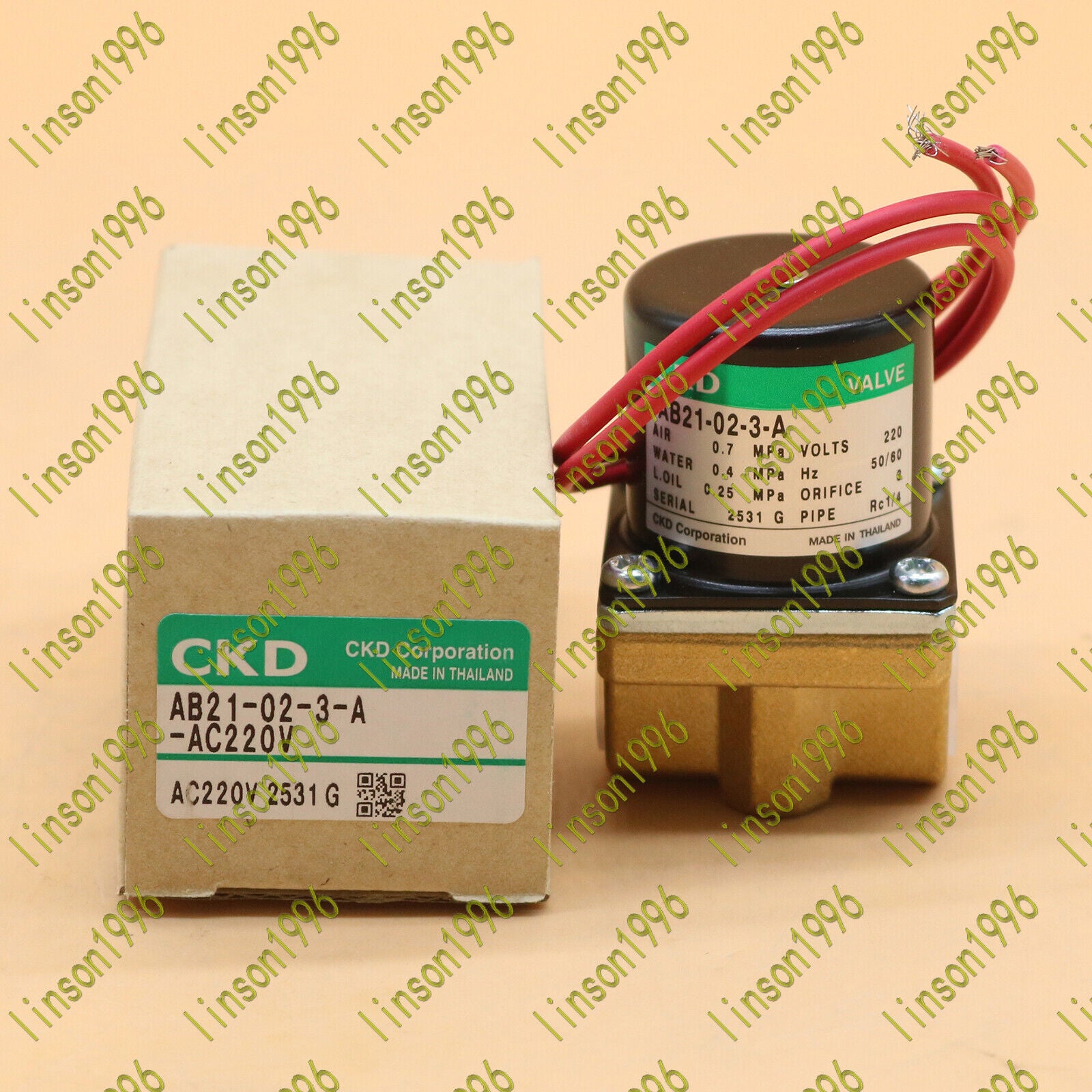 AB21-02-3-A-AC220V Solenoid Valve - CKD