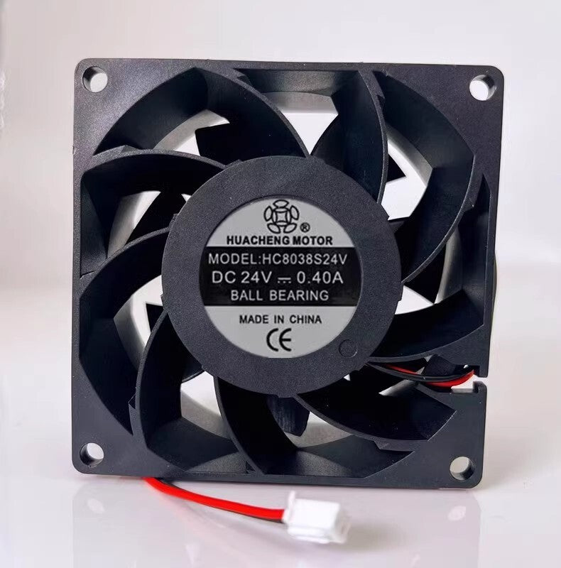 1PCS HC8038S24V 8038 DC24V 0.40A 8CM 2-wire Inverter Cooling Fan