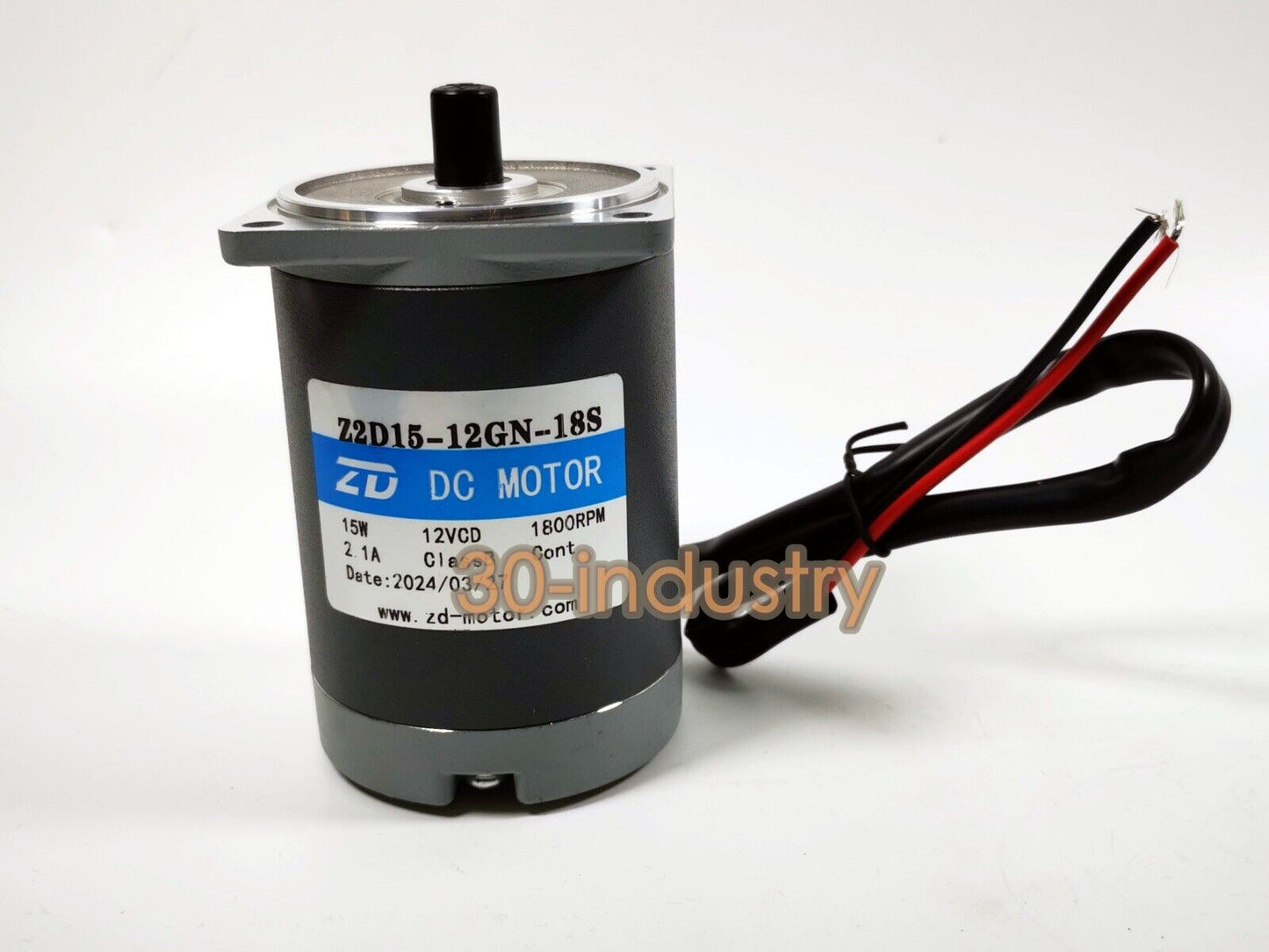 1PCS FOR ZD Gear Motor Z2D15-12GN-18S 2GN 10K 50K 180K 200K 15W 12V 2.1A 1800RPM - KOEED