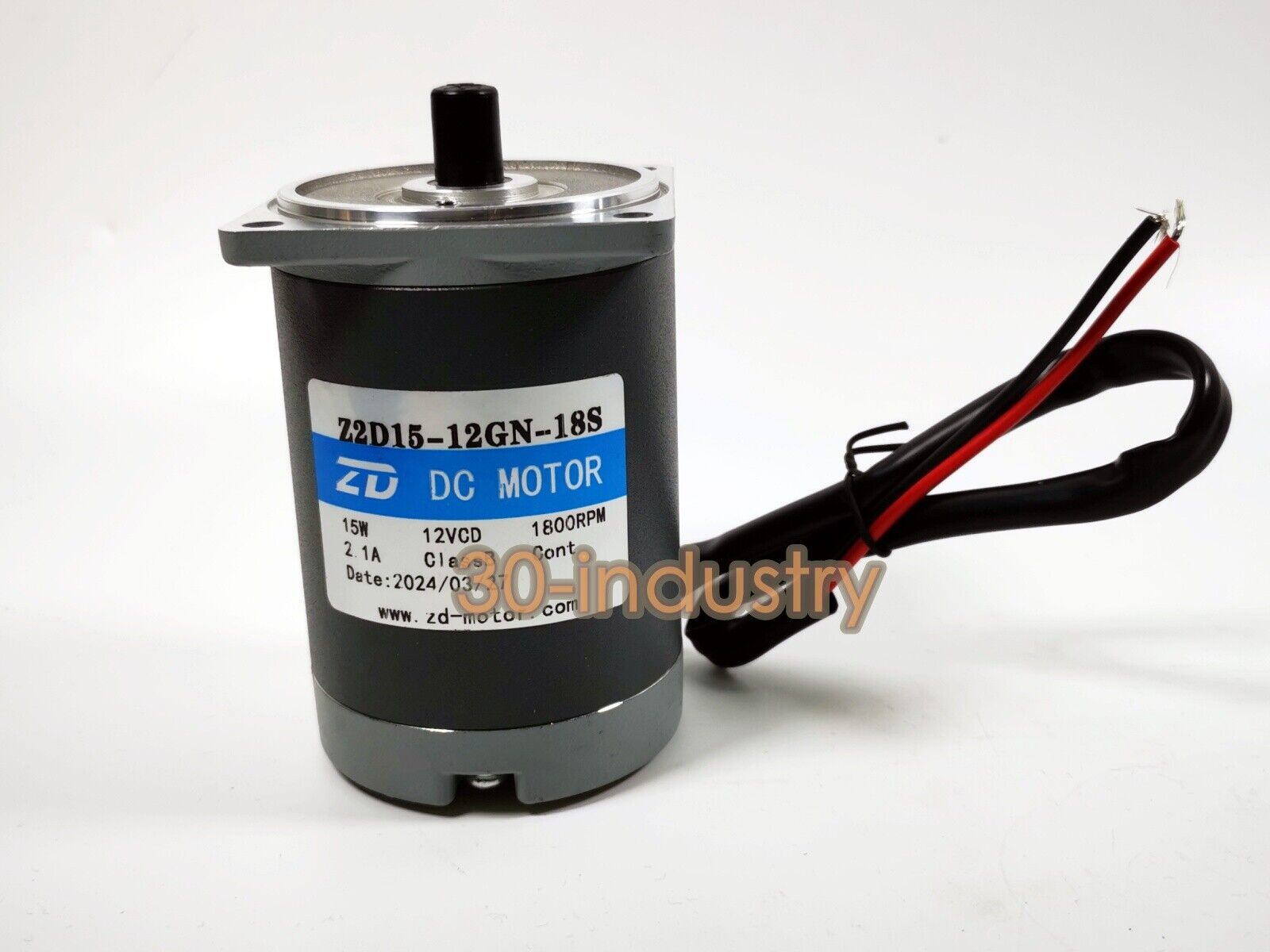 1PCS FOR ZD Gear Motor Z2D15-12GN-18S 2GN 10K 50K 180K 200K 15W 12V 2.1A 1800RPM - KOEED