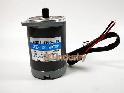 1PCS FOR ZD Gear Motor Z2D15-12GN-18S 2GN 10K 50K 180K 200K 15W 12V 2.1A 1800RPM - KOEED