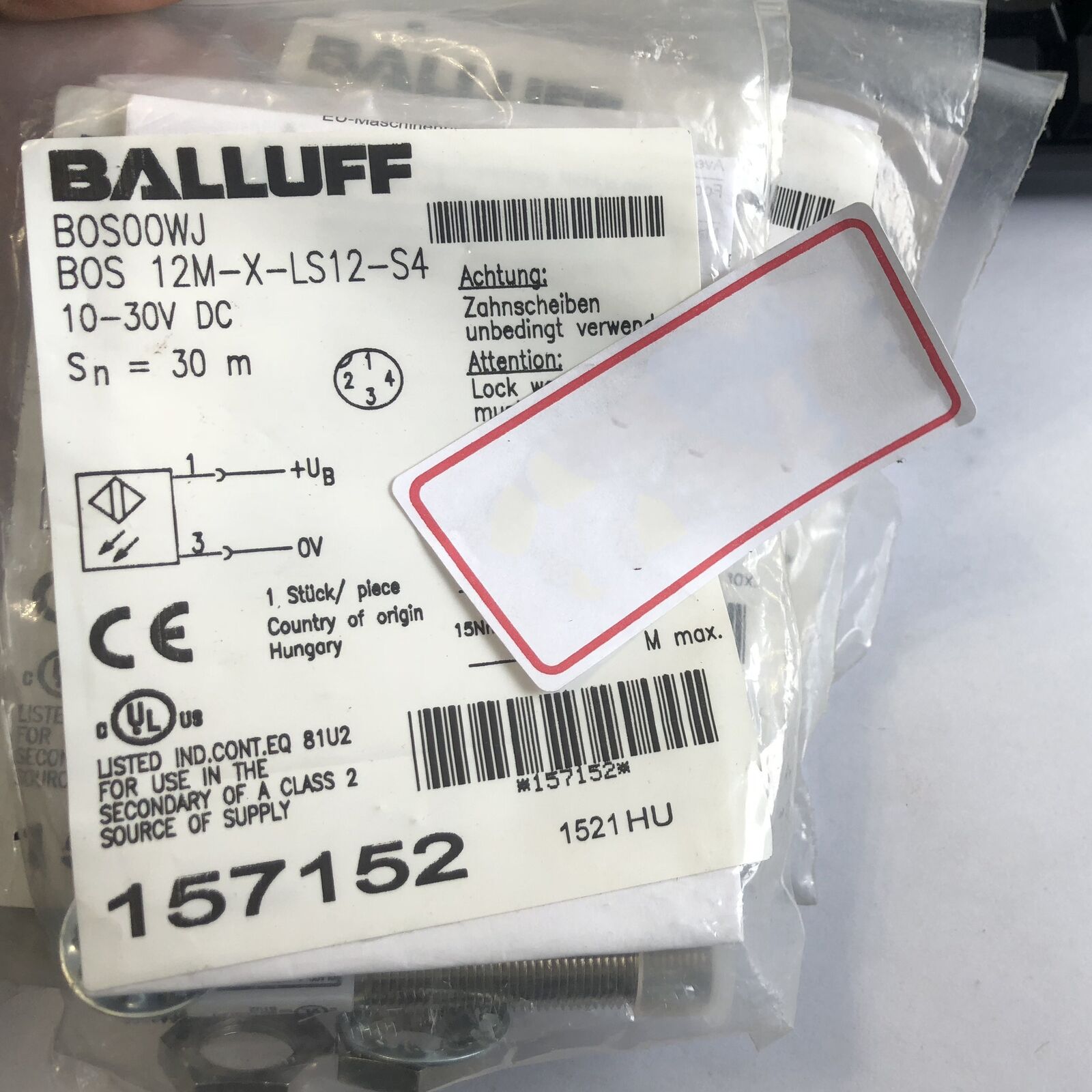 Proximity Switch Pro 12M BALLUFF BOS 12M-X-LS12-S4 - BALLUFF BOS