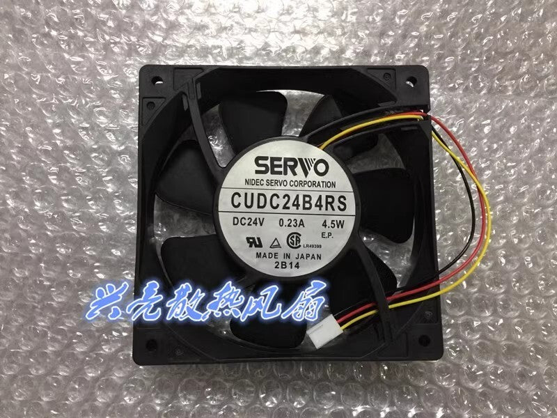 SERVO CUDC24B4RS 12025 DC24V 0.23A 4.5W 12CM 3-Pin Inverter Cooling Fan