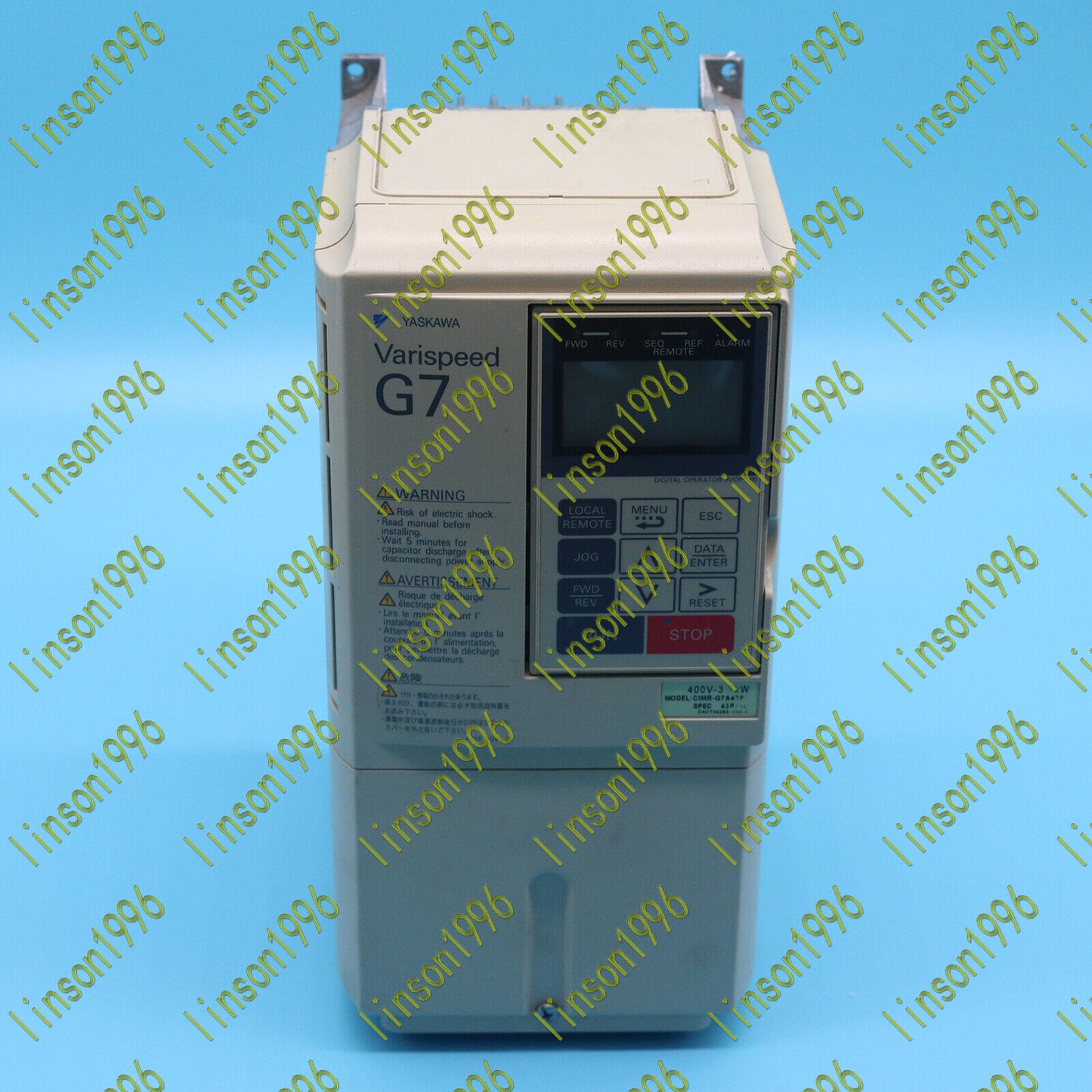 Used Yaskawa Inverter Model CIMR-G7A43P7 Tested OK - YASKAWA
