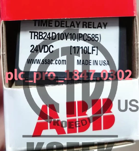 TRB24D10Y10 1PCS ABB TRB24D10Y10 24VDC Time Delay Relay Fast shipment