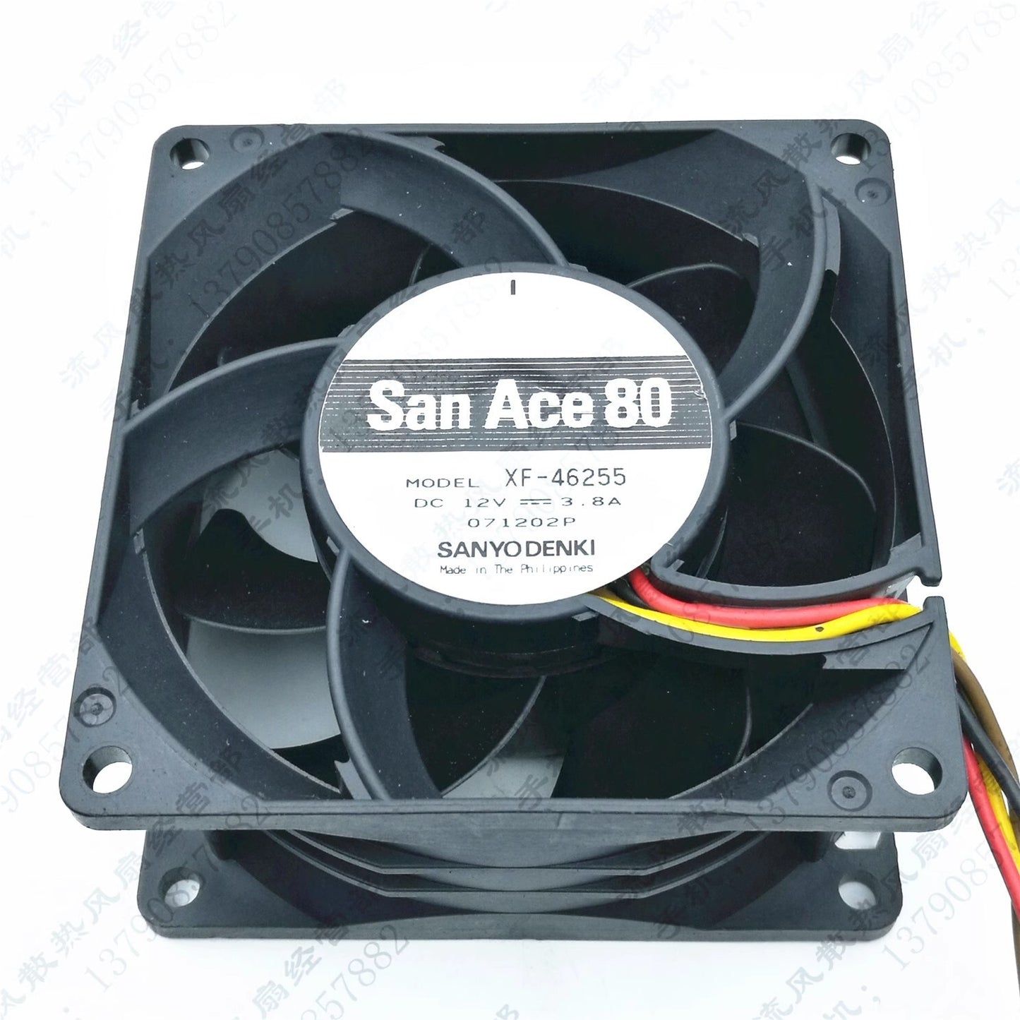 Sanyo XF-46255 8038 DC12V 3.8A 8CM 4-Wire Cooling Fan