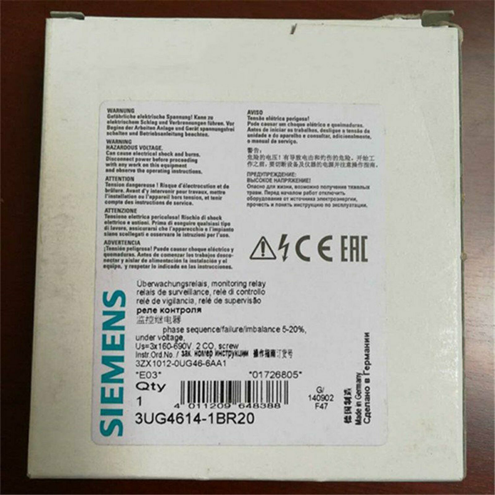 new  SIEMENS In Box Relay 3UG4614-1BR20 3UG4 614-1BR20 Fast Delivery