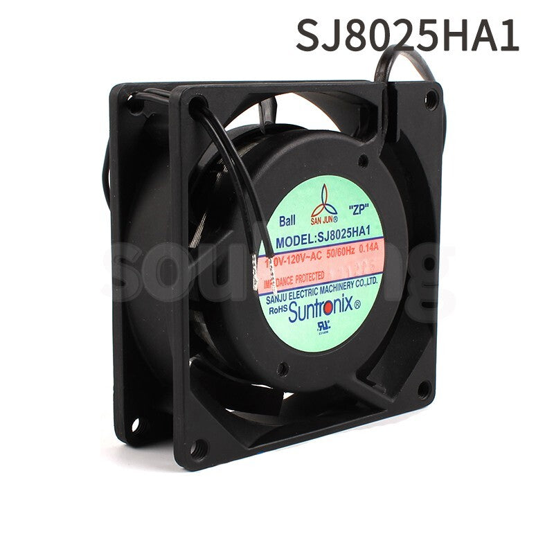 SANJUN SJ8025HA1 110V-120V 0.14A 8025 Large air volume ball cooling fan