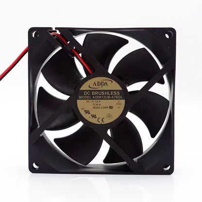 ADDA AD0912UB-A70GL 9025 DC12V 0.3A 9CM 2-Wire Inverter Cooling Fan