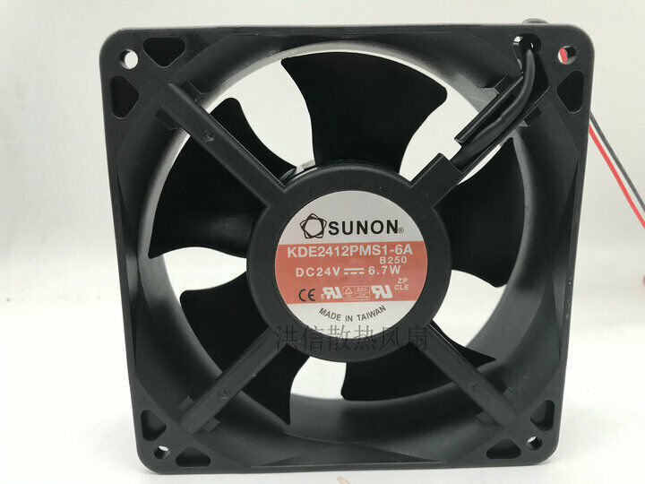 SUNON KDE2412PMS1-6A Axial Fan 24V 6.7W 120x120x38MM - SUNON